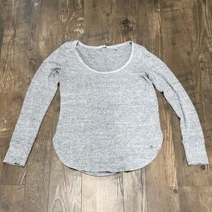 Women’s L Gray Abercrombie SOFT Long-sleeve Tee